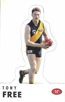 1996 Select AFL Stickers - Stand Ups #57 Tony Free Front